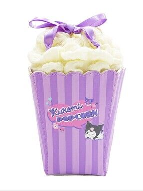 Kuromi Popcorn Plush Pouch Sanrio Purple Kawaii NWT